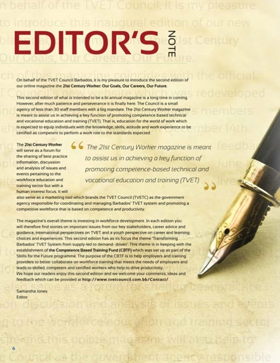 Editors Note - Page 4